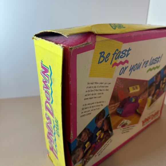 Vintage Hands Down Game Milton Bradley 1987 Slap Happy Fun COMPLETE - Picture 8 of 11